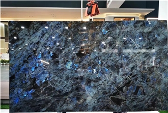 Madagascar Blue Labrador Granite Slab For Wall Tiles