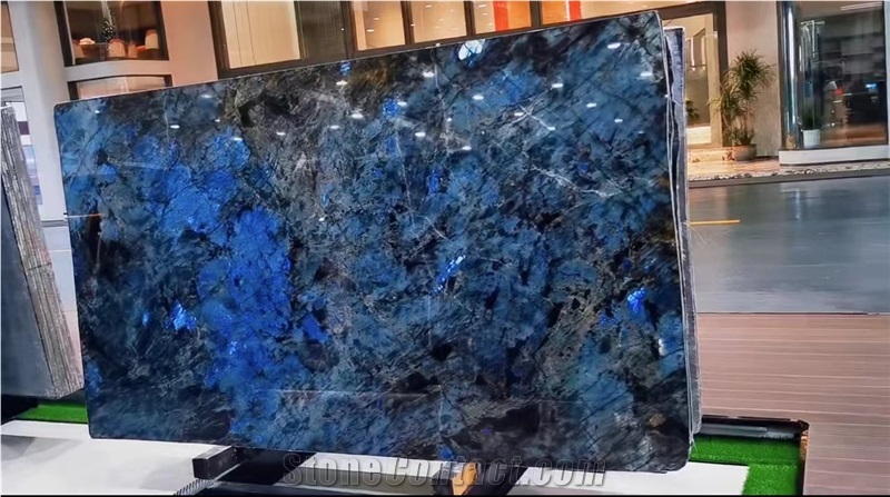 Madagascar Blue Labrador Granite Slab For Wall Tiles