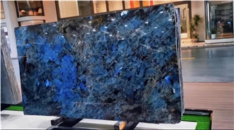 Madagascar Blue Labrador Granite Slab For Wall Tiles