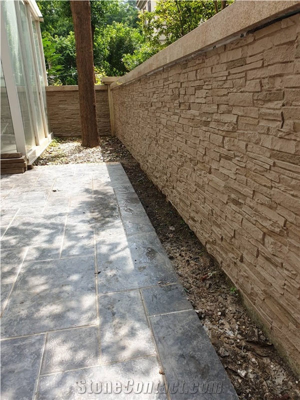 Faux Slate Stone Panel Brick Stacked Stone