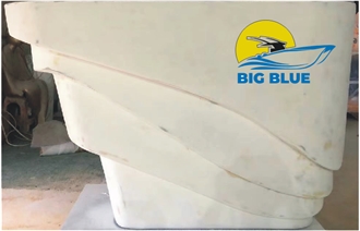 Modern Minimalist Curved Boat Reception Desk Modern Minimalist Curved Boat Reception Desk