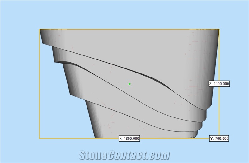 Modern Minimalist Curved Boat Reception Desk