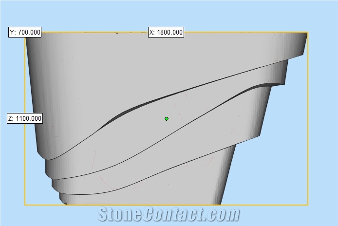 Modern Minimalist Curved Boat Reception Desk
