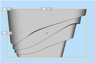 Modern Minimalist Curved Boat Reception Desk