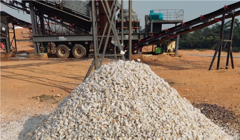 Angolan White Quartz Boulders