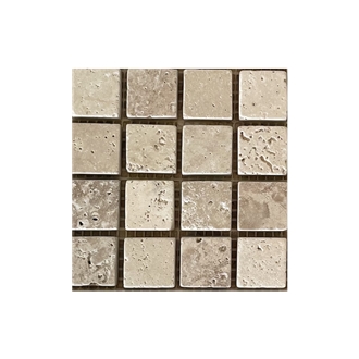 Classic Travertine Tumbled Mosaic