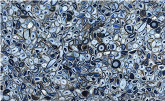 Blue Agate Semi-Precious Stone Slabs