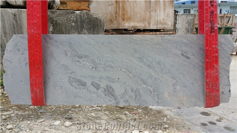 Cloudy Moon Blue Granite Slabs