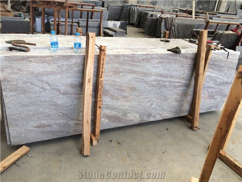 Cloudy Moon Red Granite Slabs