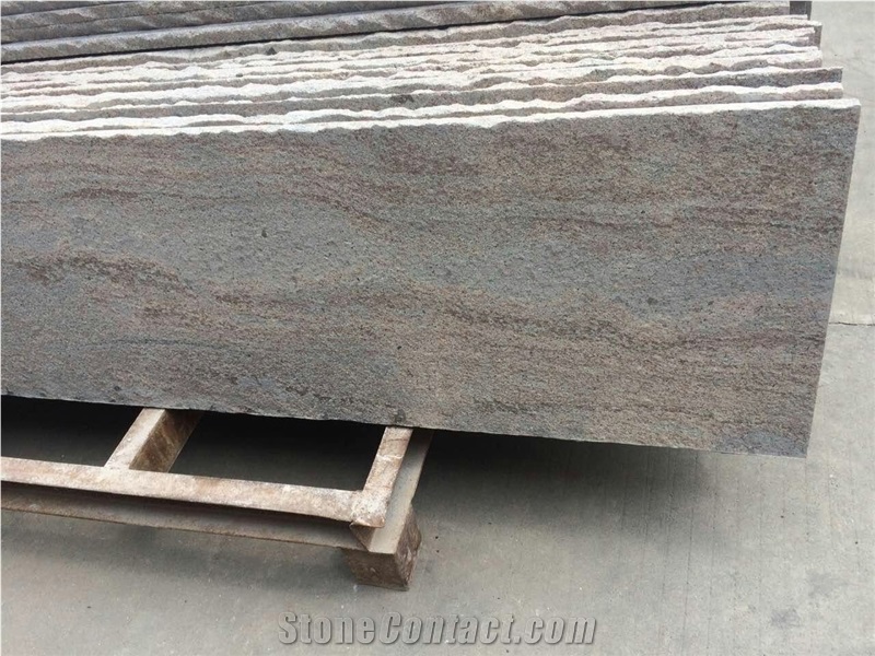 Cloudy Moon Red Granite Slabs
