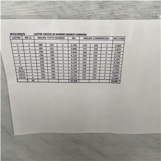 Bianco Carrara CD Marble Slabs (Honed)