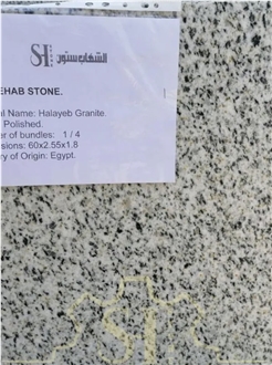 Bianco Halayeb Granite Half Slabs