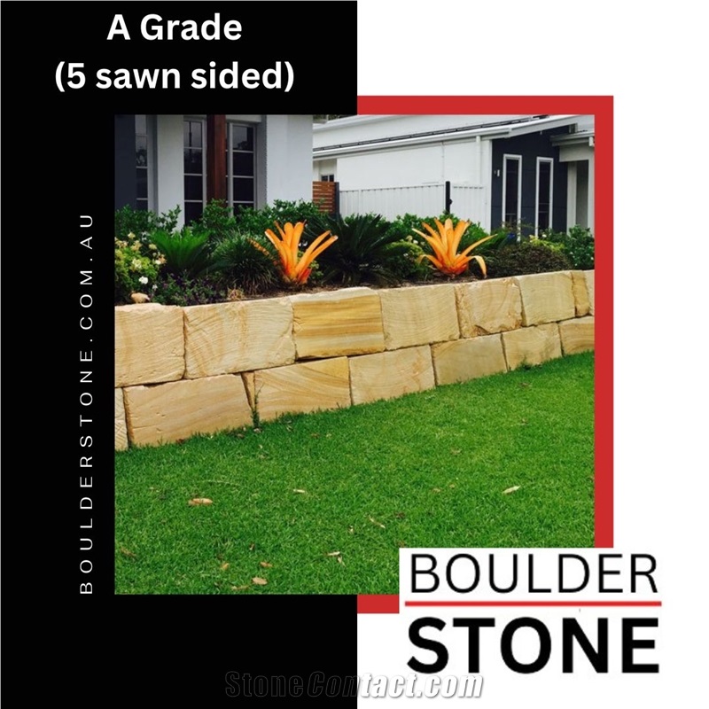 A Grade 5 Sawn Sandstone Quarry Blocks