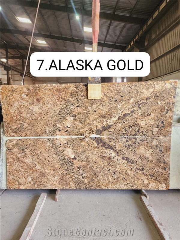 Alaska Gold Granite Slabs