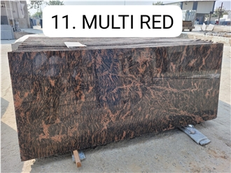 Multicolor Red Granite Slabs