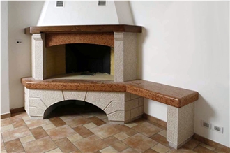 Pietra Di Prun Rosa Stone Fireplaces