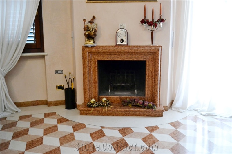Pietra Di Prun Rosa Stone Fireplaces