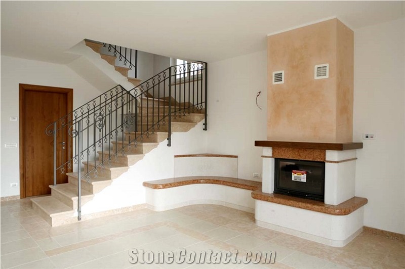 Pietra Di Prun Rosa Stone Fireplaces