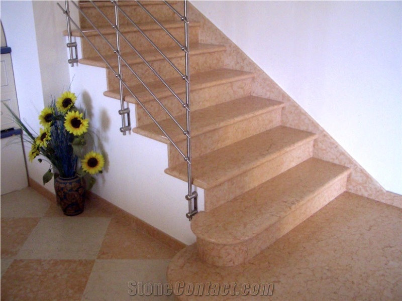 Pietra Lessinia Rosa Limestone Staircase-Steps And Risers