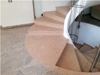 Pietra Lessinia Rosa Limestone Staircase-Steps And Risers