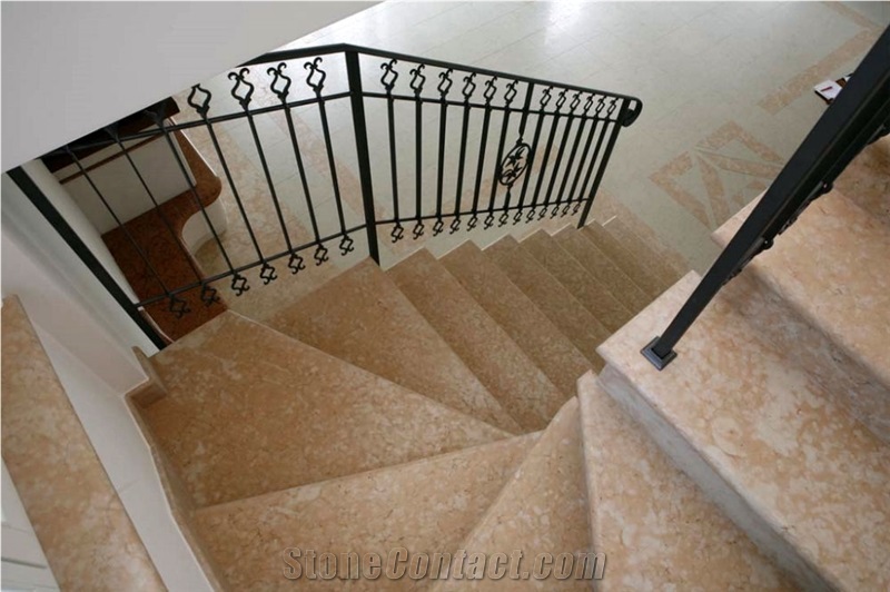 Pietra Lessinia Rosa Limestone Staircase-Steps And Risers
