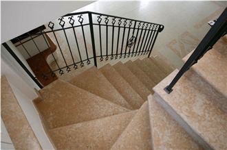 Pietra Lessinia Rosa Limestone Staircase-Steps And Risers
