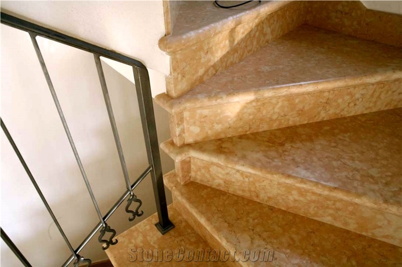 Pietra Lessinia Rosa Limestone Staircase-Steps And Risers