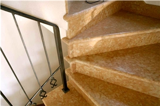 Pietra Lessinia Rosa Limestone Staircase-Steps And Risers