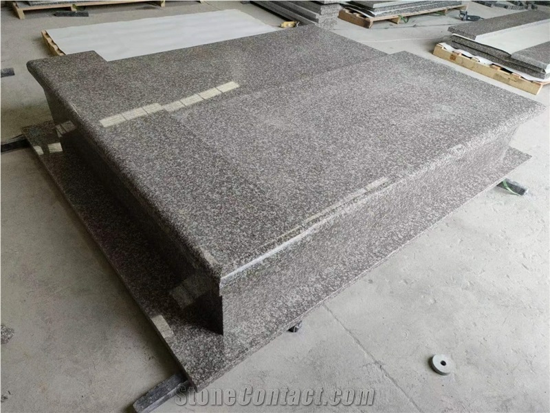 G664 Bain Brook Brown Granite Tombstone 120X250cm
