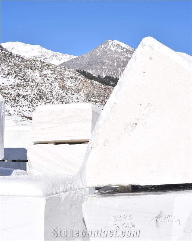 Bianco Lasa Marble Blocks