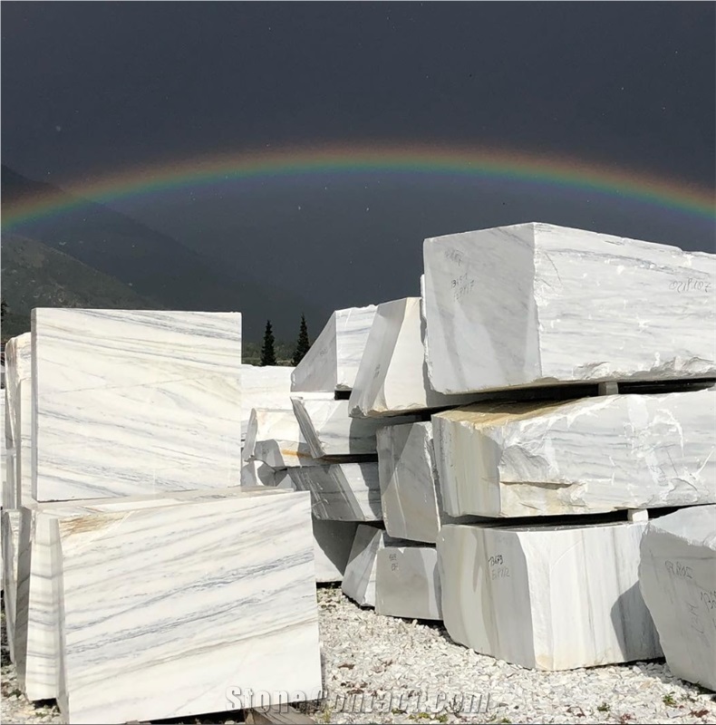 Bianco Lasa Marble Blocks