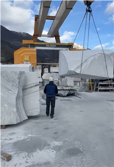 Bianco Lasa Marble Blocks