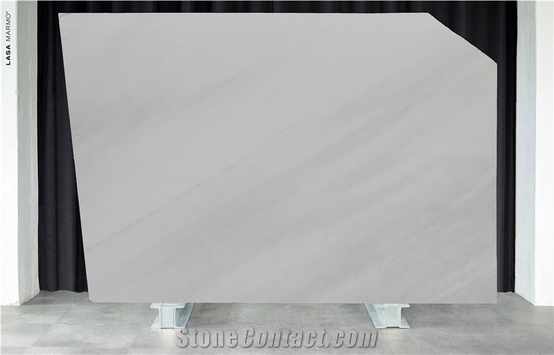 Lasa Bianco Nuvolato Marble 2 Cm Polished Bookmatched Slabs