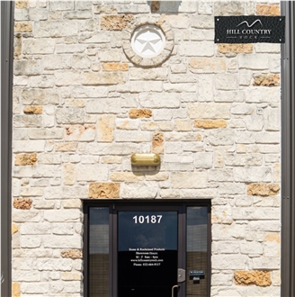 Texas White Limestone Ashlar Stone Castle Rock Veneer