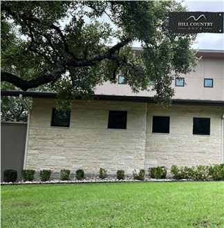 Texas White Limestone Ashlar Stone Castle Rock Veneer