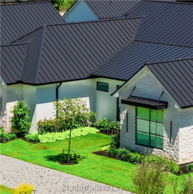 Texas White Limestone Ashlar Stone Castle Rock Veneer