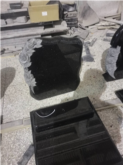 Black Granite Cross  Monument/Tombstone