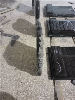 Black Granite Cross  Monument/Tombstone