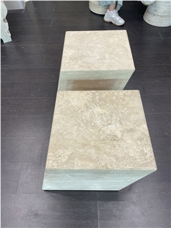 Sahara Sand Travertine Furniture, Plinths, Coffee Tables