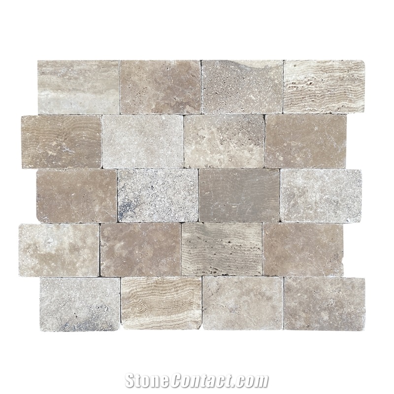 Andino Dark Travertine Tiles. Peru