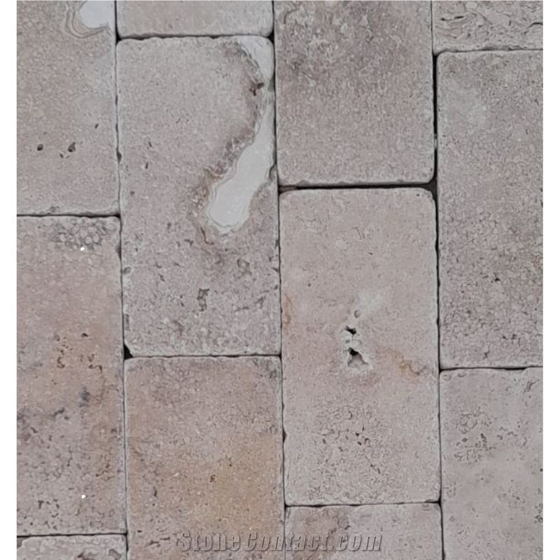 Crema Mix Pompeya Travertine Tiles