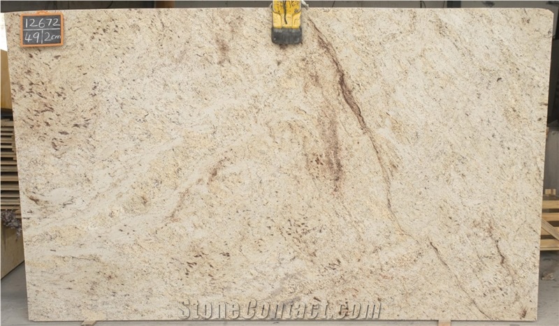 Ivory Brown Granite Slabs