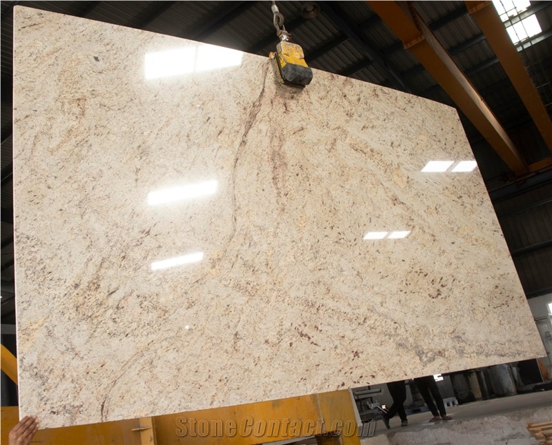 Ivory Brown Granite Slabs