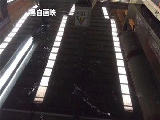 Pure Black Artificial Marble Composite Stone Panels