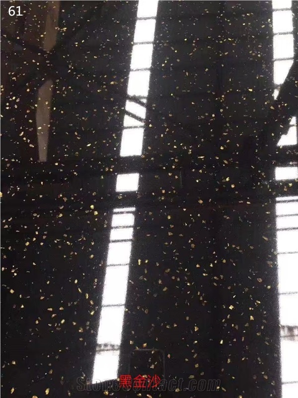 Pure Black Artificial Marble Composite Stone Panels