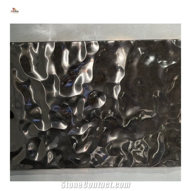 Black Marble Carved For  3D Wall Decor Panels