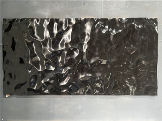 Black Marble Carved For  3D Wall Decor Panels