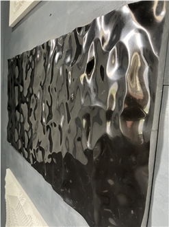 Black Marble Carved For  3D Wall Decor Panels