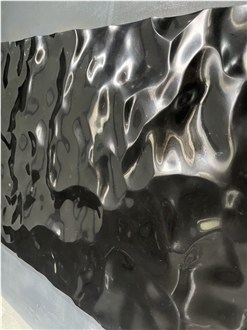 Black Marble Carved For  3D Wall Decor Panels