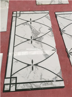 Calacatta Carrara Marble For Waterjet Marble Pattern